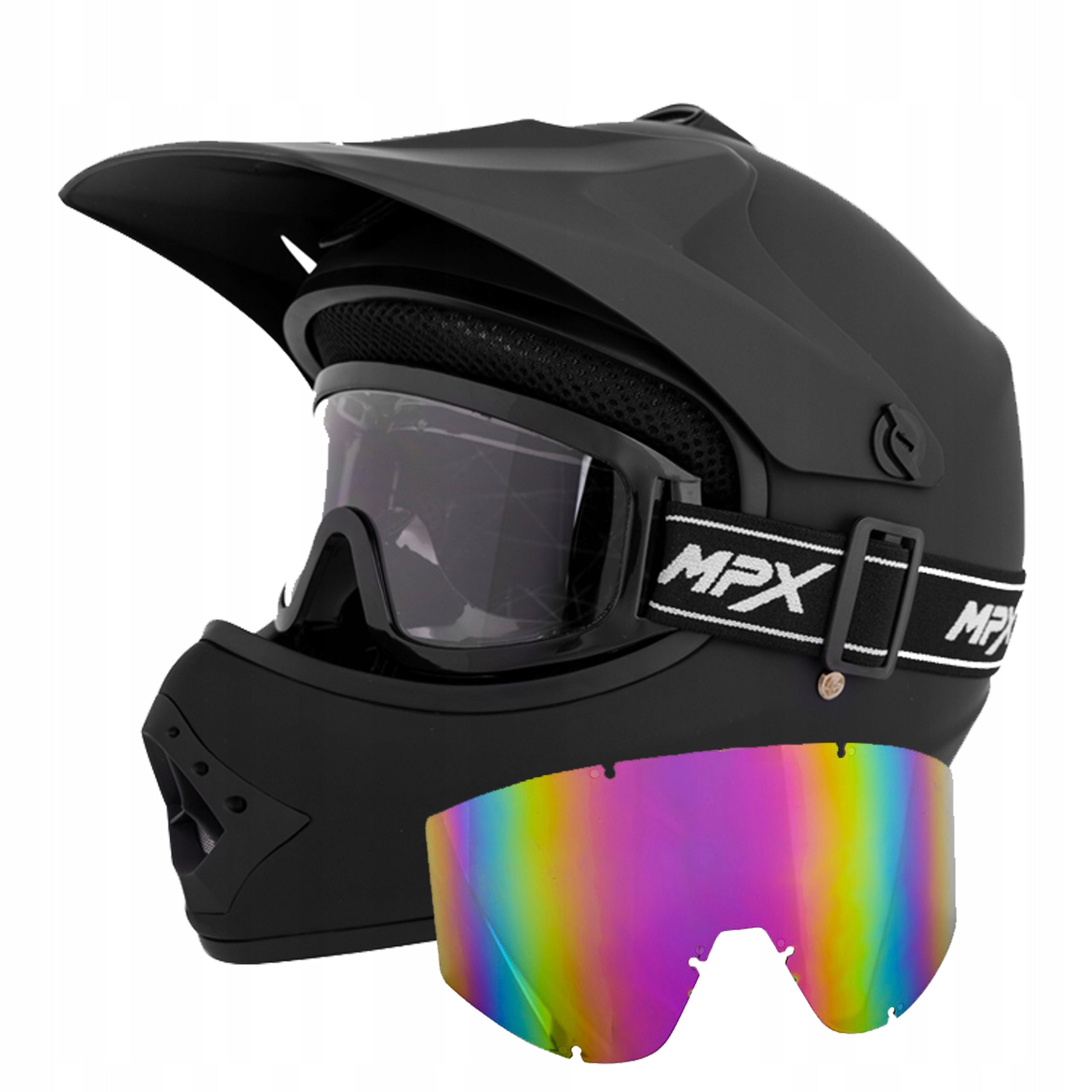 Children's Helmet Cross+Gogle Enduro Mini Quad ATV Cross BMX Scooter L Packaging status original