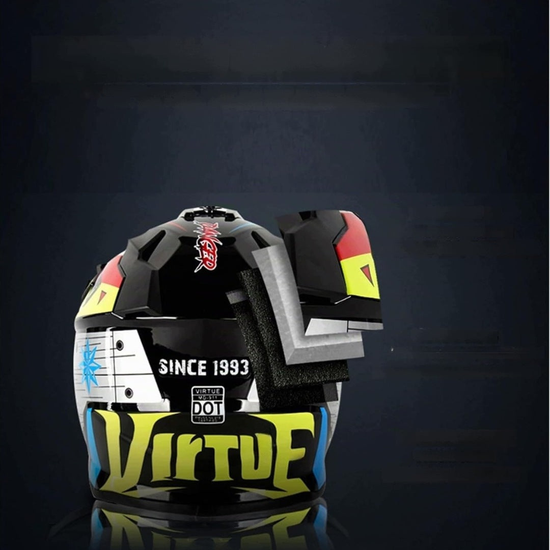 Children's Helmet Cross Motocross MTB ATV Quad Full Face 57-58cm QV Size M