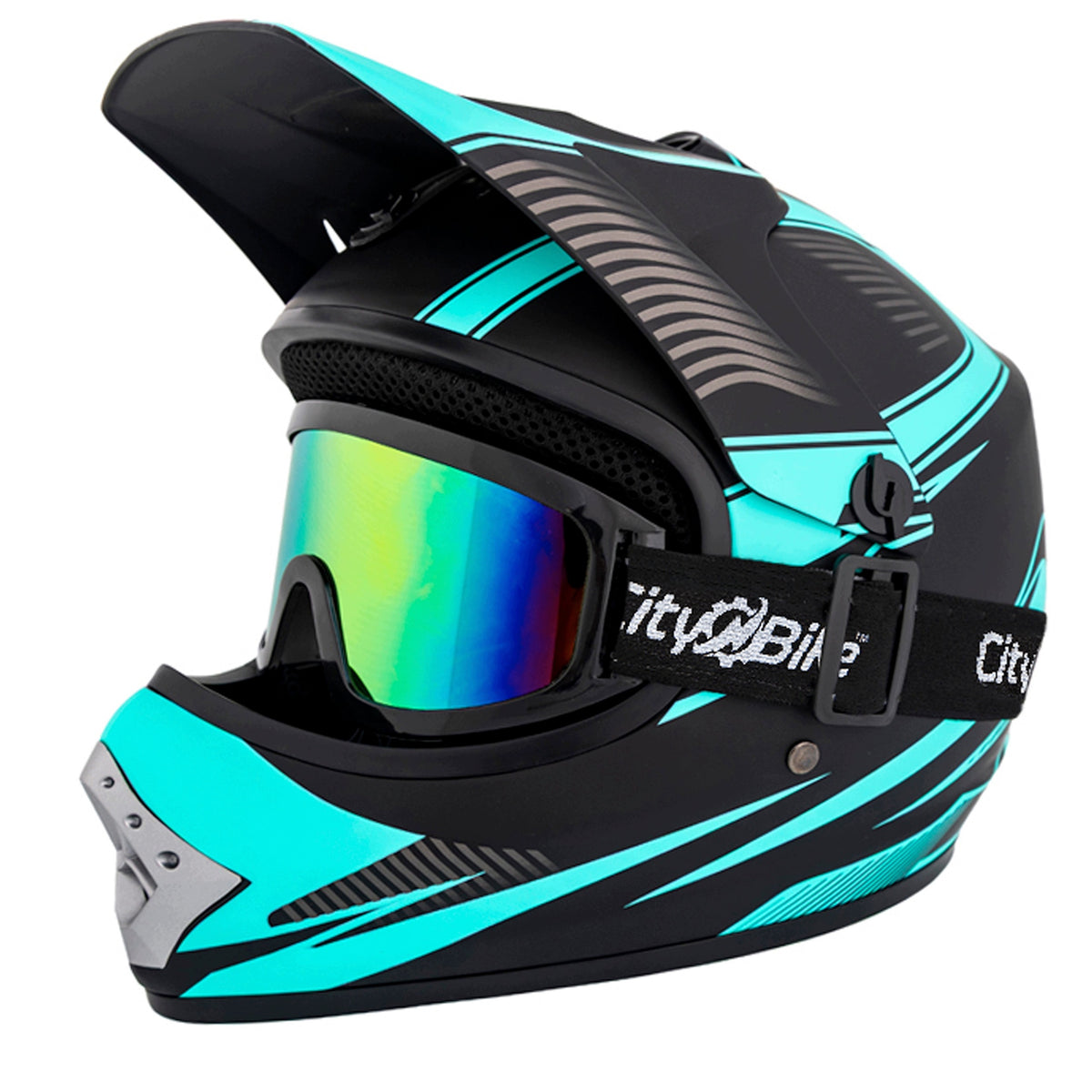 Children's Helmet M Goggles for Cross Enduro Mini Quad ATV Cross BMX Scooter