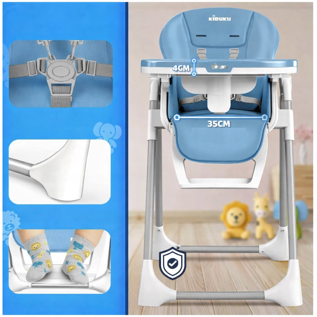 Children's Highchair KIDUKU 3in1 Blue Brand no brand