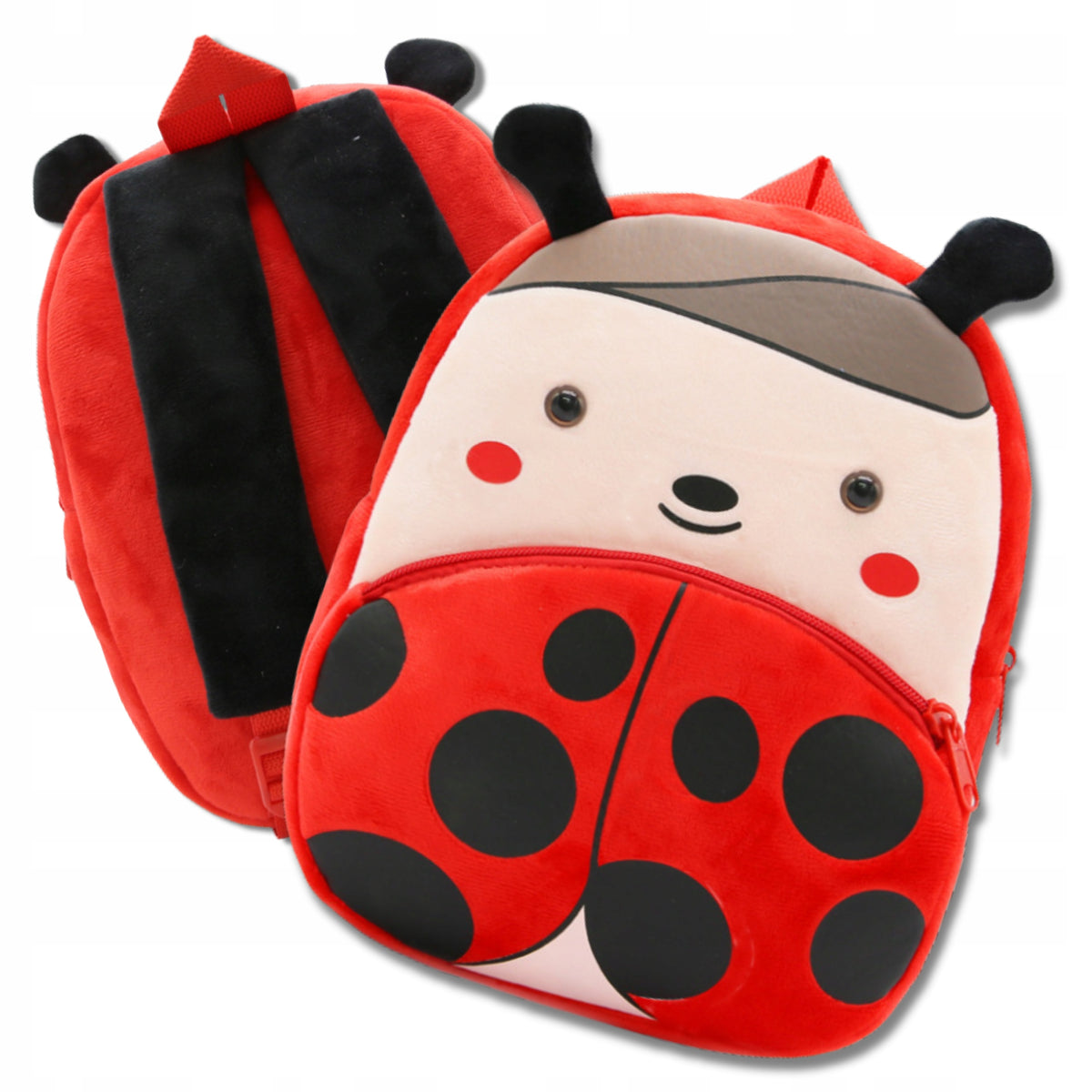 Children's Plush School Backpack Lightweight for Preschooler Baby Ladybug Brand EdiBazzar