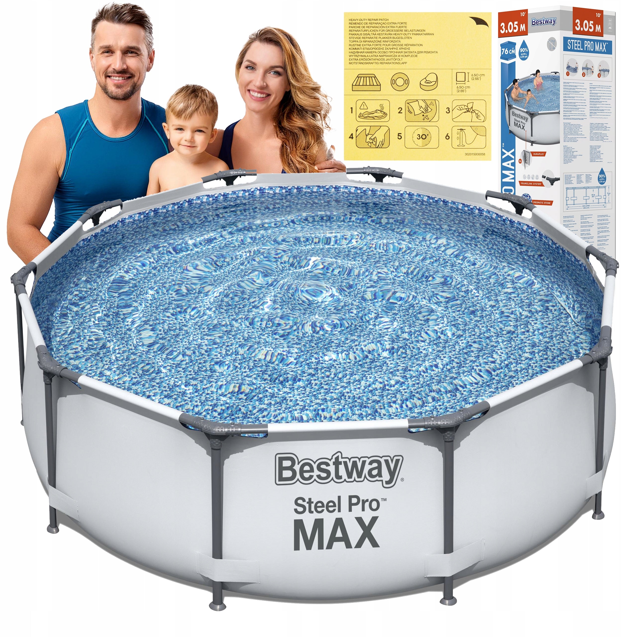 Children's Pool Bestway 305x75cm Framed Garden Family MODEL 2026 Brand Bestway