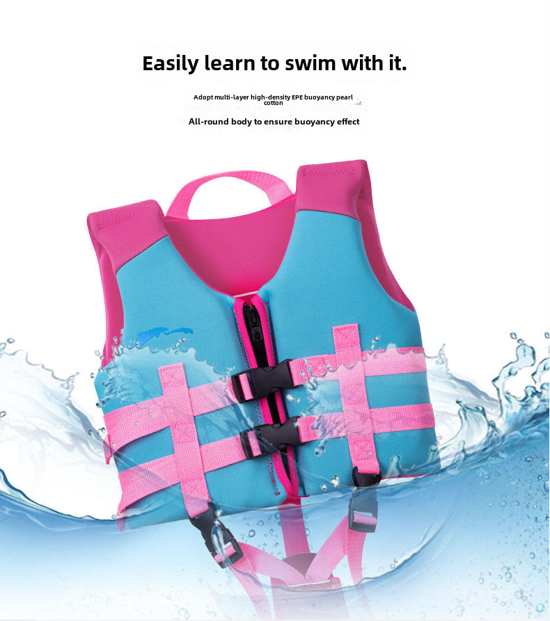Children's Professional Life Jacket for Boys and Girls Buoyancy Vest Kids Body weight range 20 kg