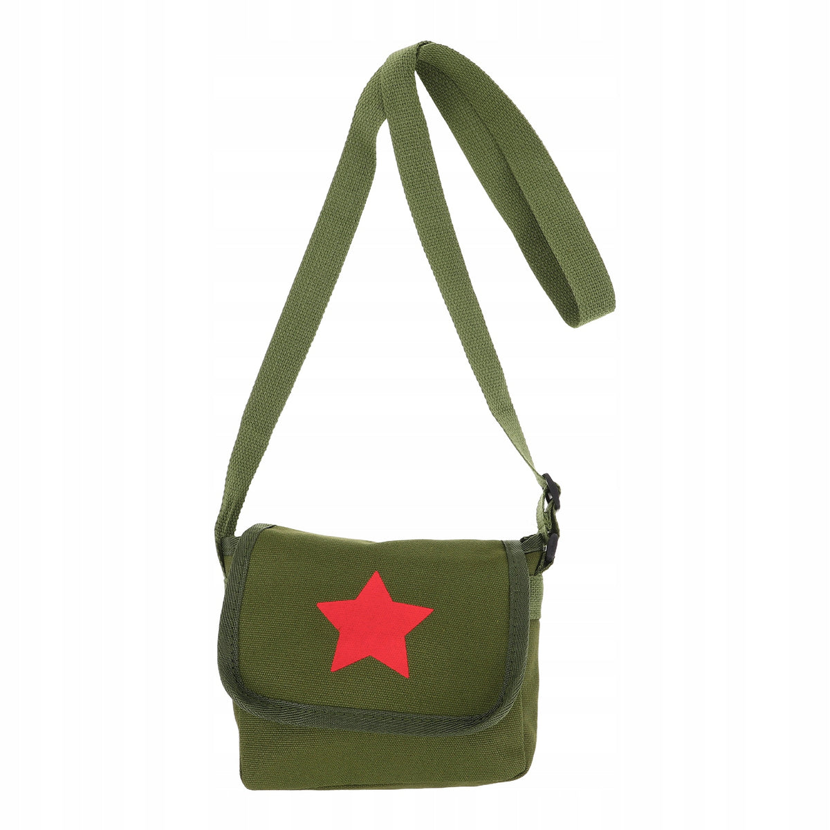Children's Retro Canvas School Bag with Crossbody Strap Kind shoulder