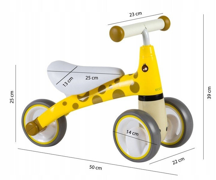 Children's Ride-On Running Bike Lightweight EVA Wheels Giraffe Year Gift Brake none