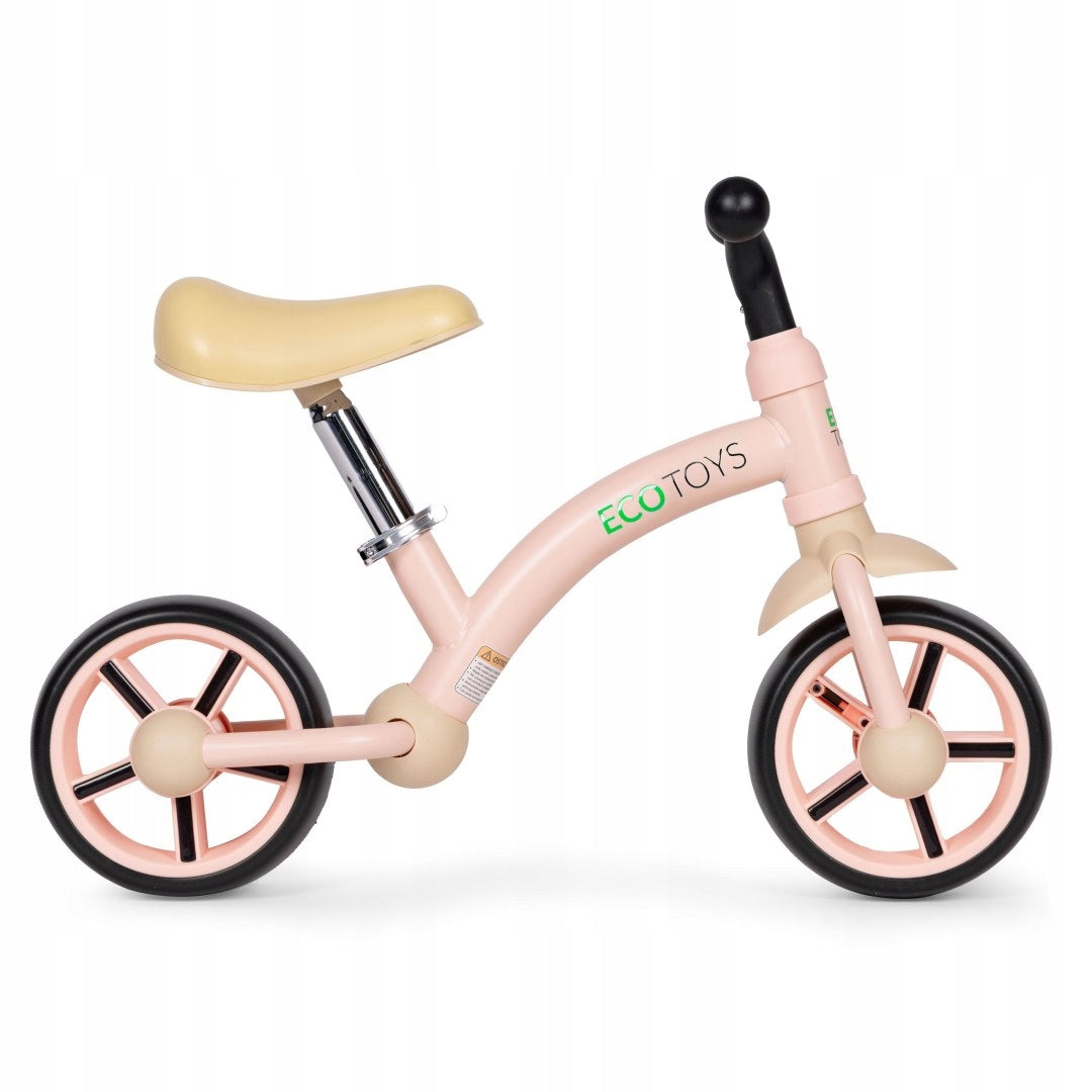 Children's Running Bike Adjustable Saddle Pink Age 3+ Ecotoys Model LC-V1252-PINK-C