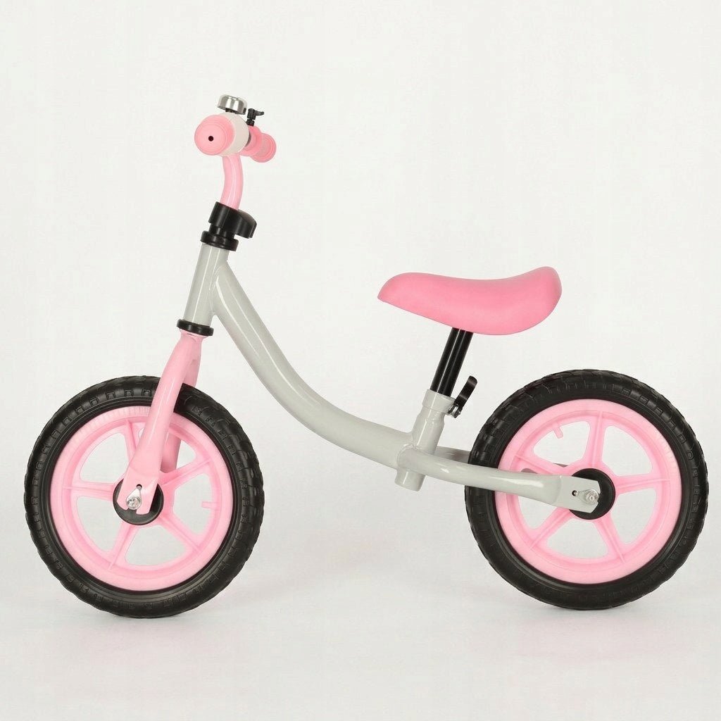 Children's Running Bike Lightweight Rejectable 1,8kg Foam Wheels Grey Pink Packaging status original