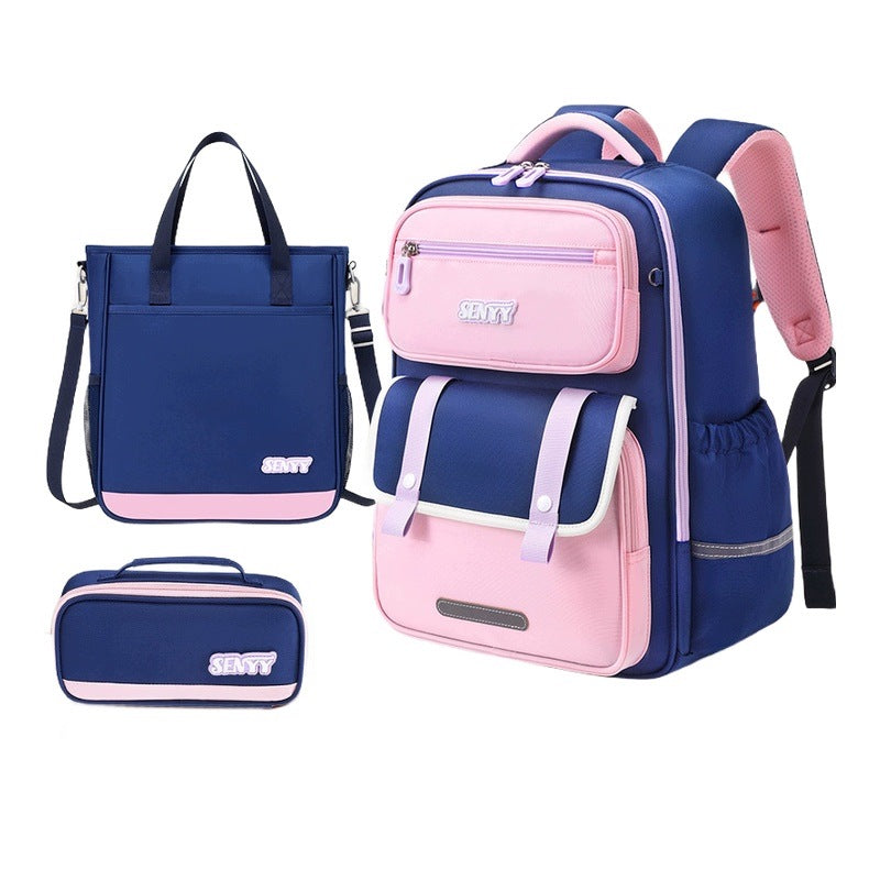 Children's School Backpack 1-6 Years Blue-Pink Large Lightweight Without Weight