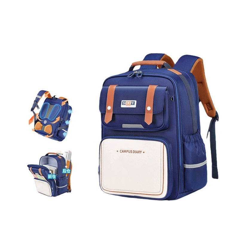 Children's School Backpack Blue Small Up to 1-2 Class Spacious Lightweight