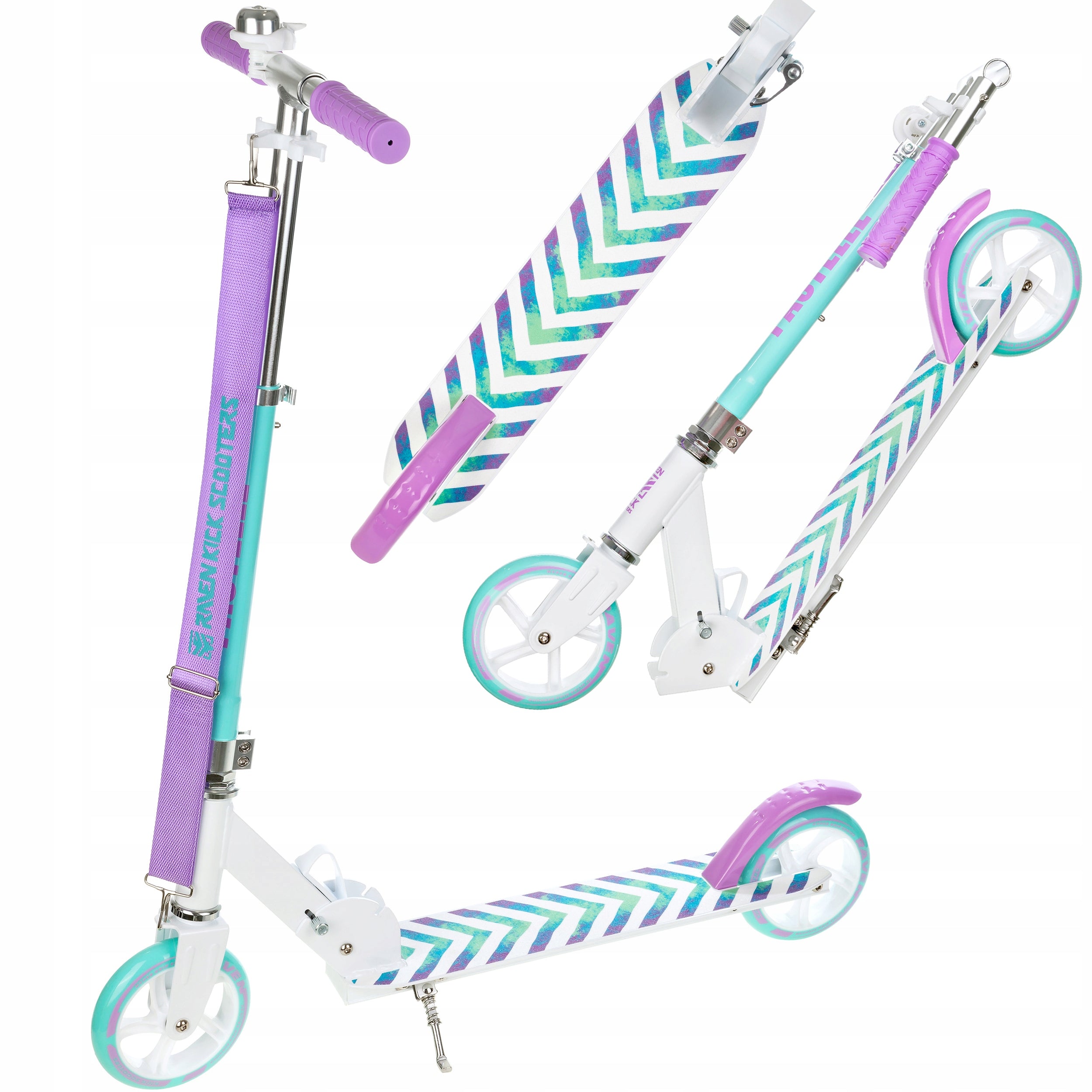 Children's Scooter Folding for children RAVEN Pastelle 145mm with bell
