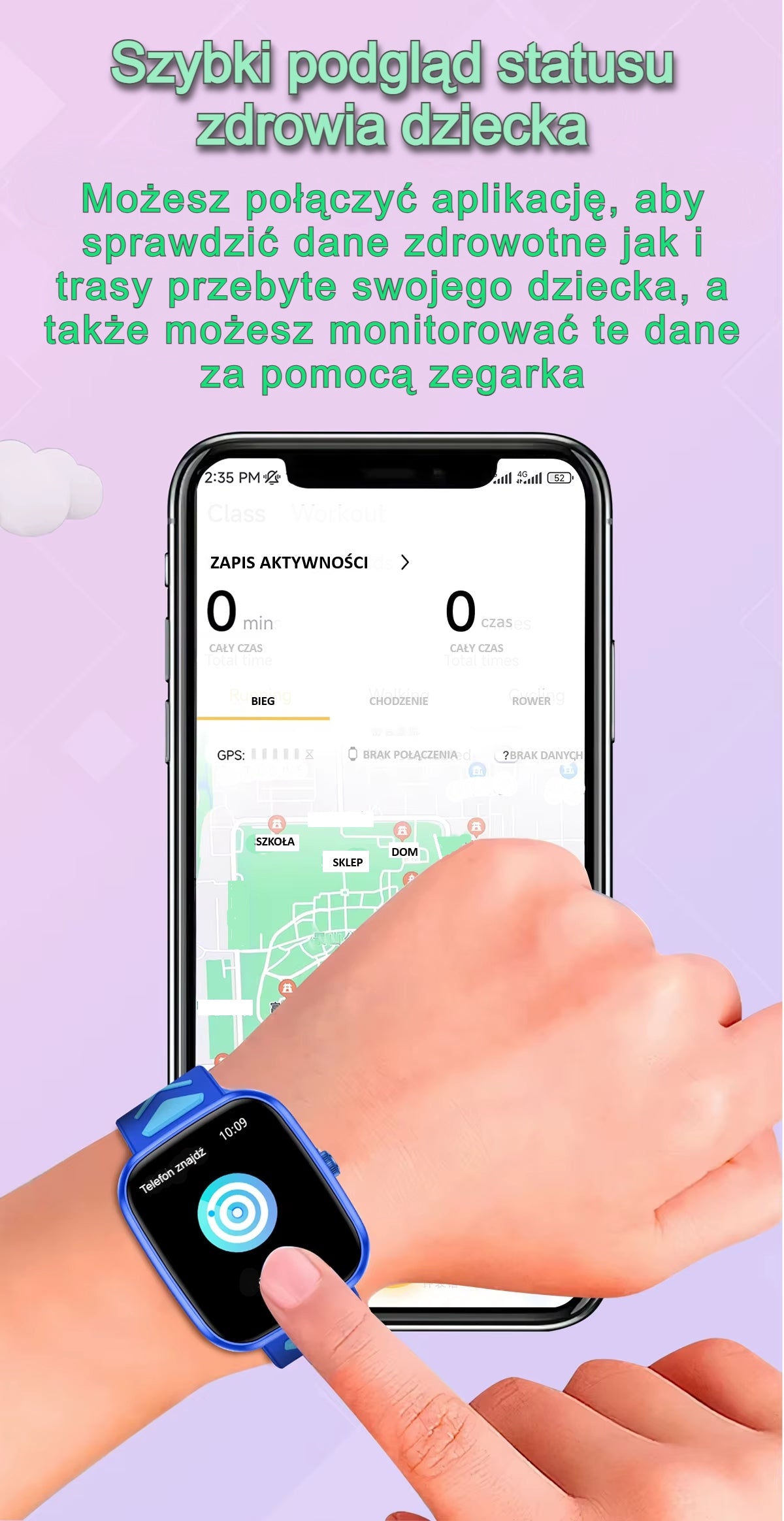 Children's Smartwatch ST H51 Touch Screen Bluetooth Android iOS Black Brand no brand