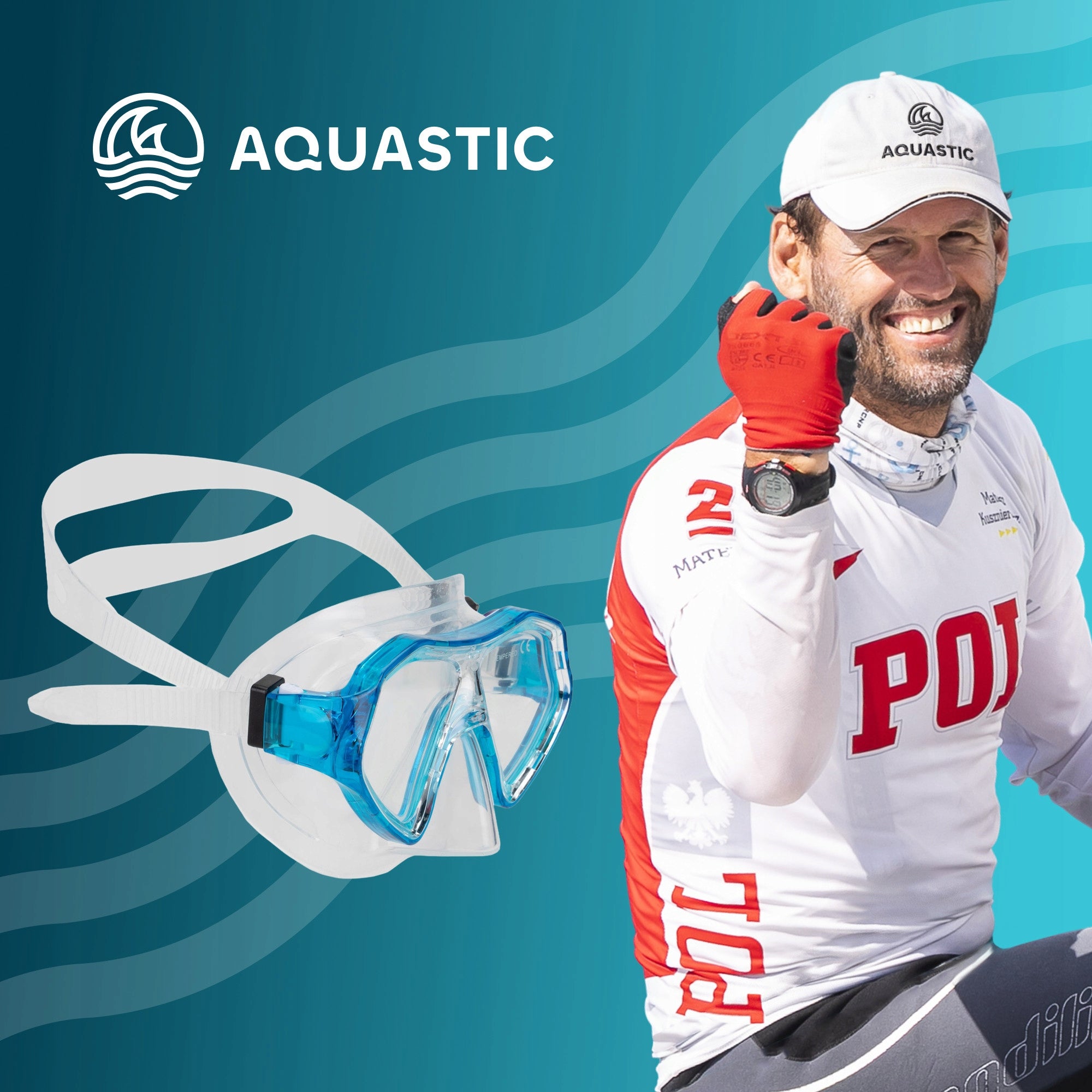 Children's Swimming Diving Mask SNORKELING AQUASTIC Shelly Brand Aquastic