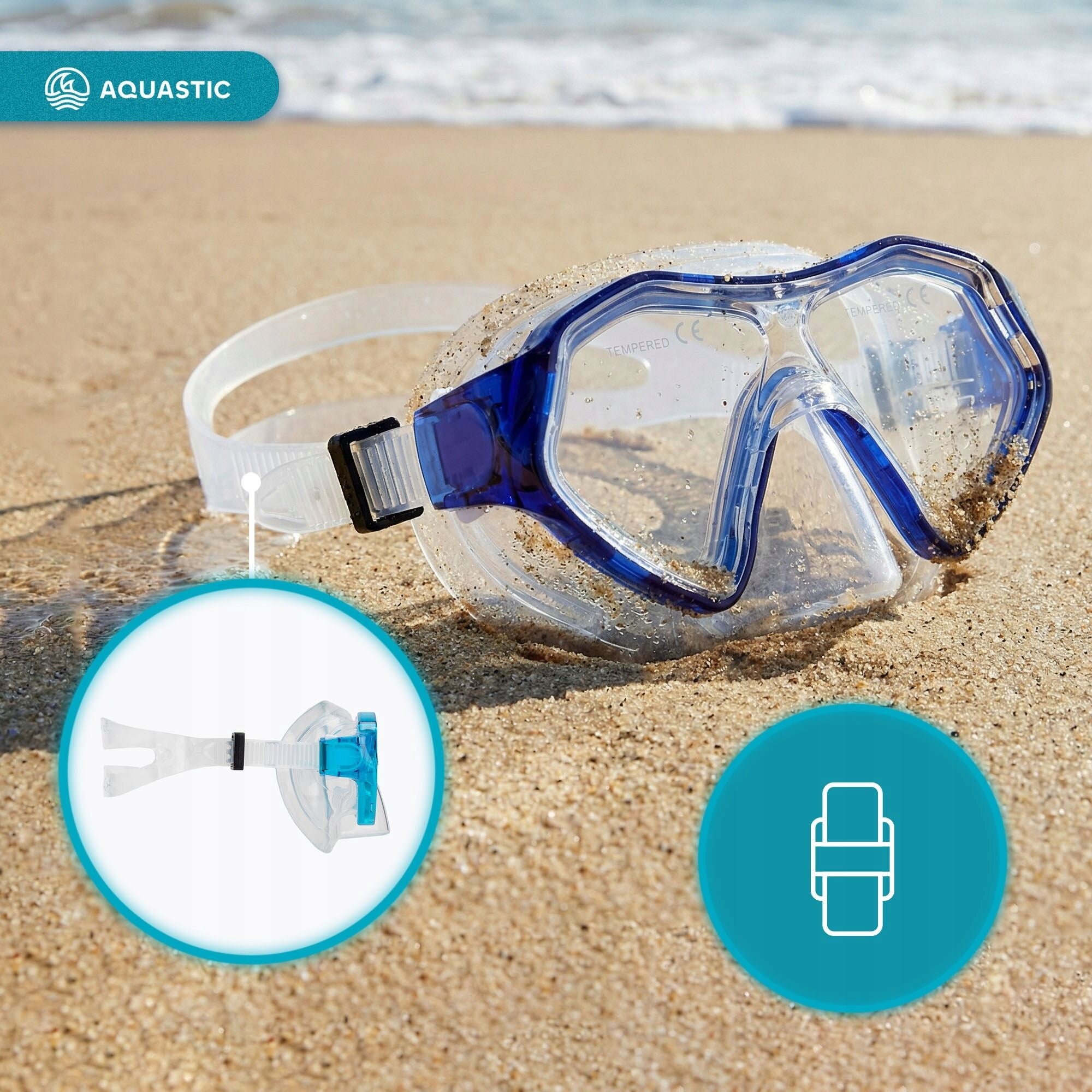 Children's Swimming Diving Mask SNORKELING AQUASTIC Shelly EAN (GTIN) 5904823997477