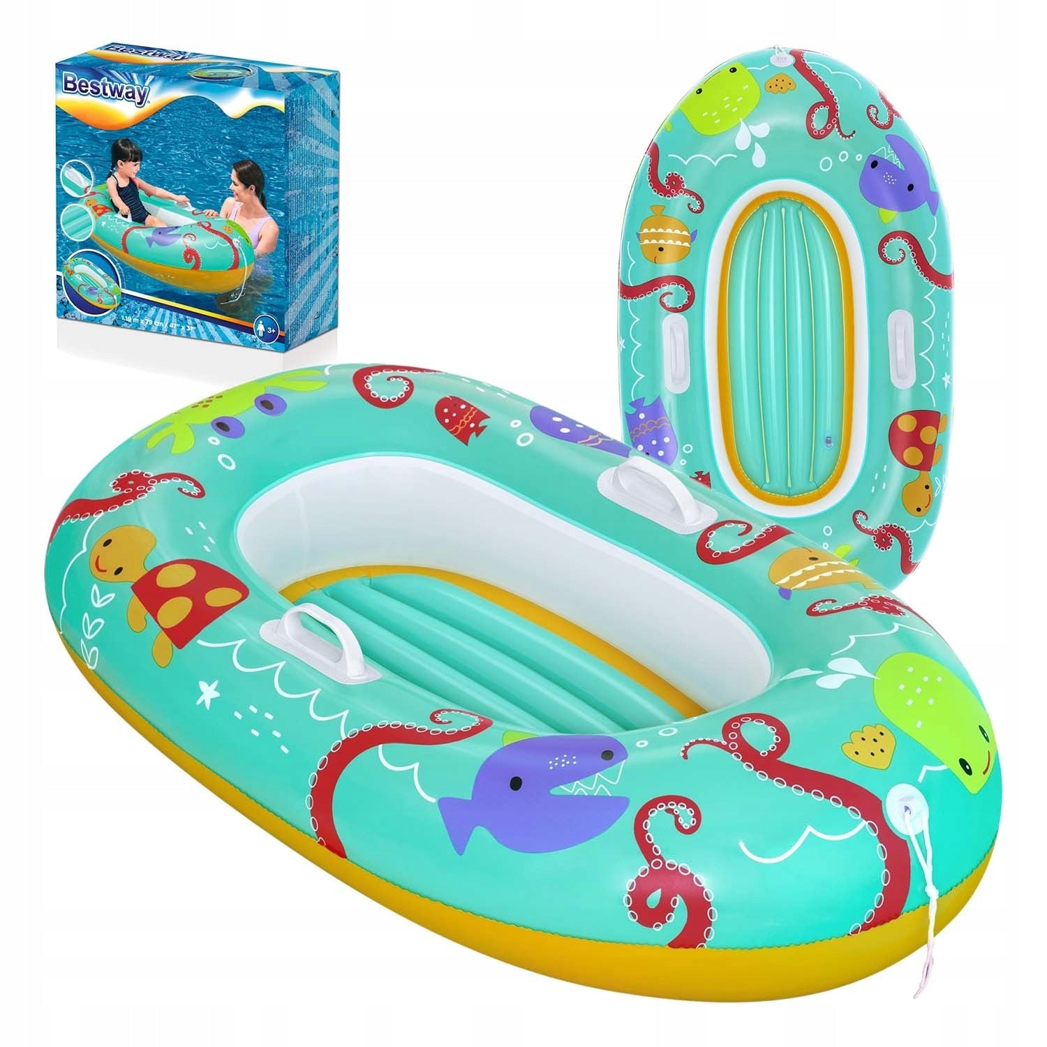Children's Swimming Pontoon for Swimming Pool on Lake Inflatable Boat Bestway