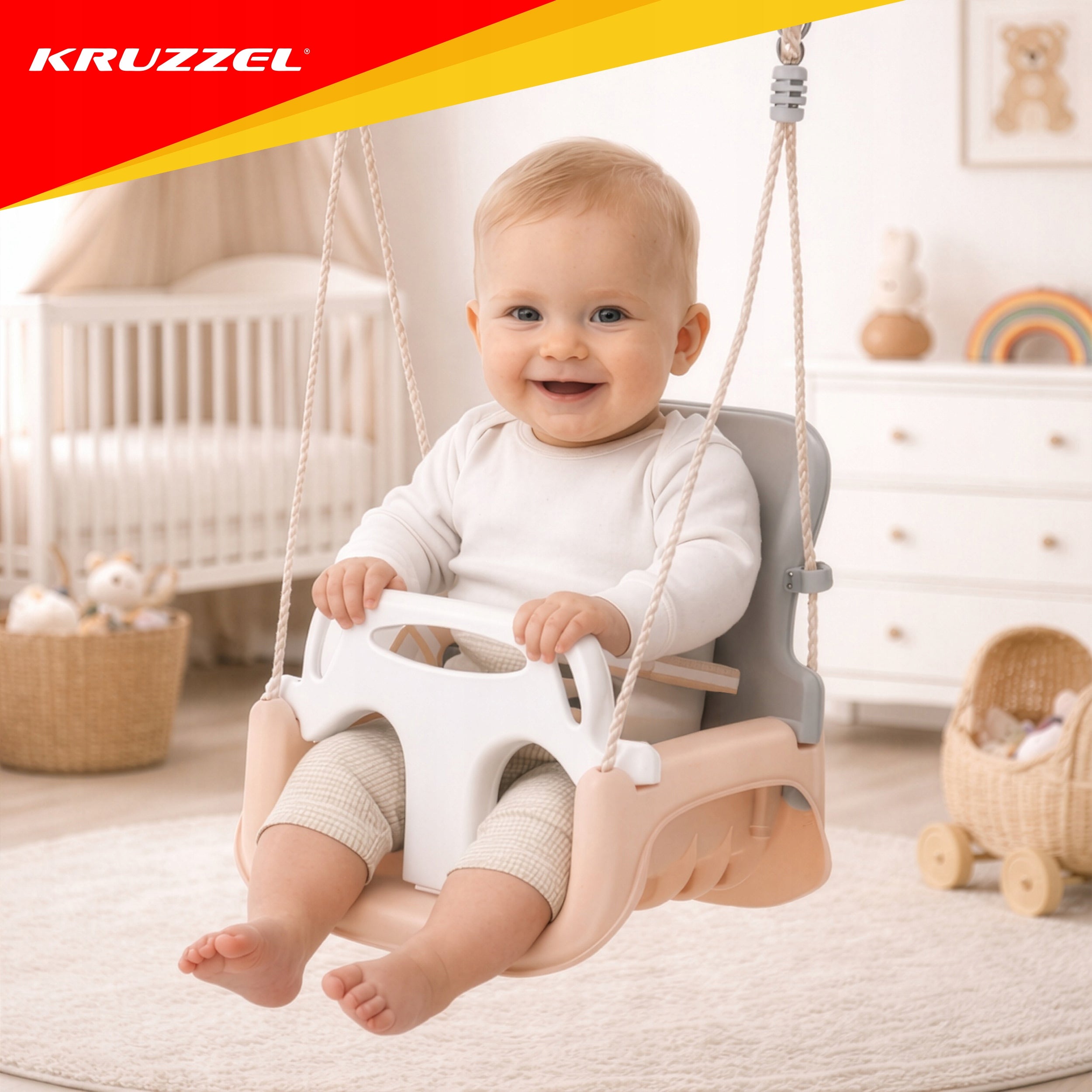 Children's Swing 3in1 Garden Strong for Home and Garden Grows with Baby Material metal synthetic
