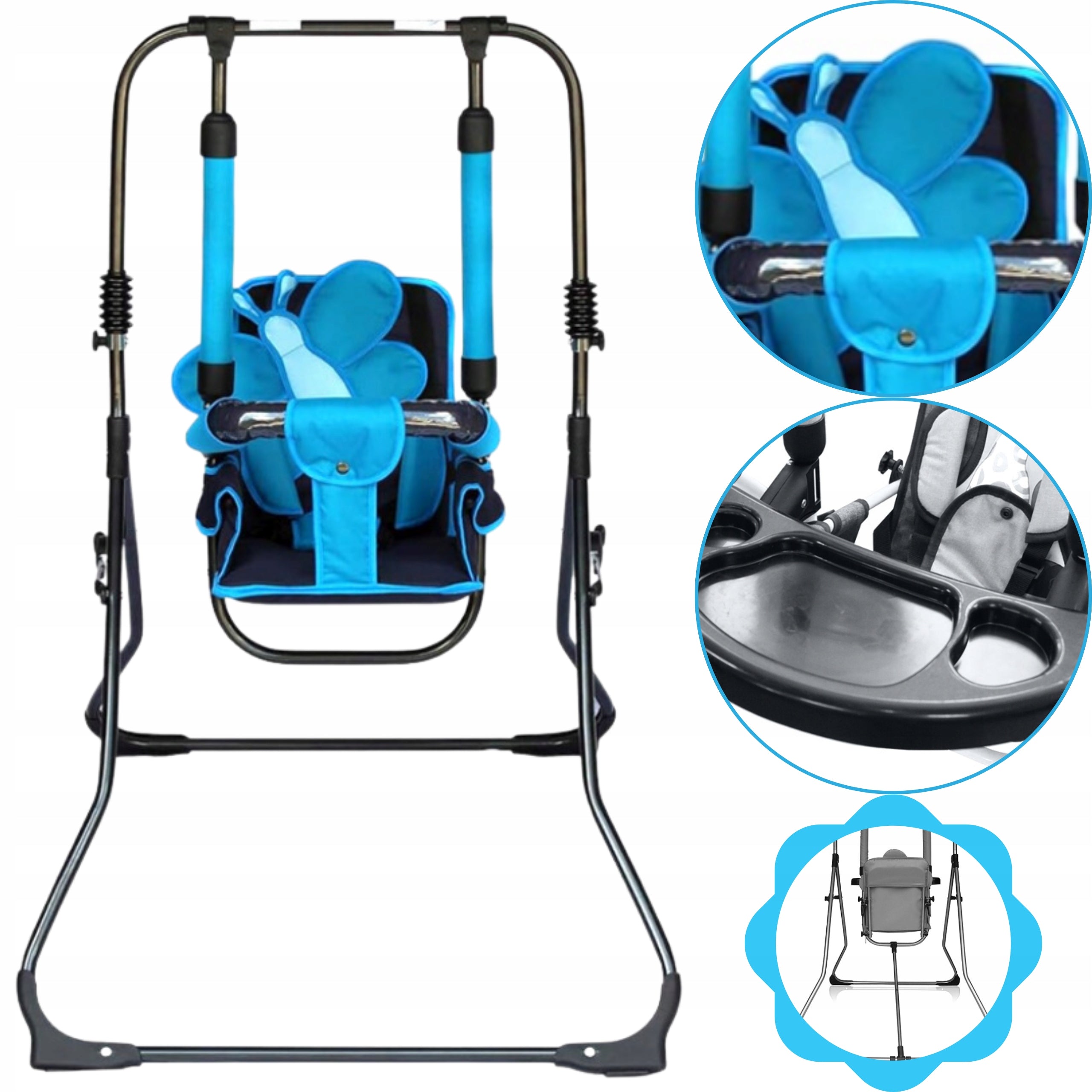 Children's Swing Standing Large Safe Stable with 4-in-1 Belt Tray Manufacturer code SX2060022