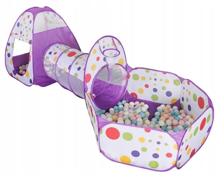 Children's Tent House for Garden Home Pool with Ball Tunnel Folding Du Manufacturer code Namiot z Tunelem Dla dzieci Składany KOLORY