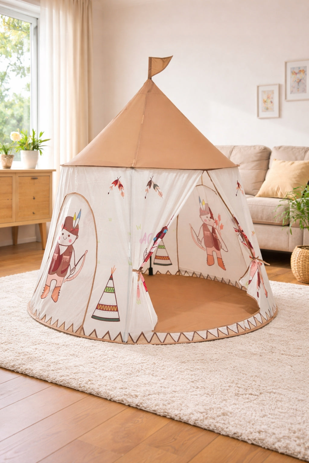 Children's Tent Indian Tipi Teepee Wigwam for Home Room Cottage Castle Packaging status original