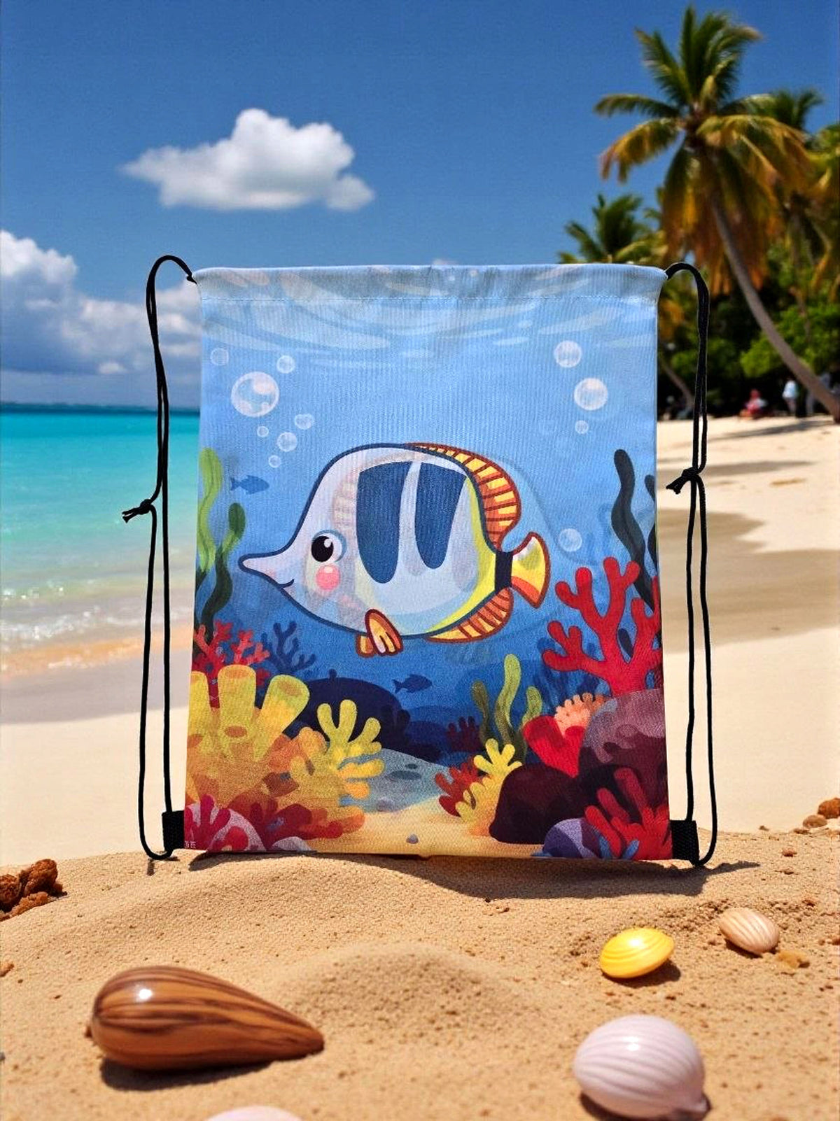 Children's bag with chaetodon strings for pool, beach, school Manufacturer code BACKP-CHAETODON-1