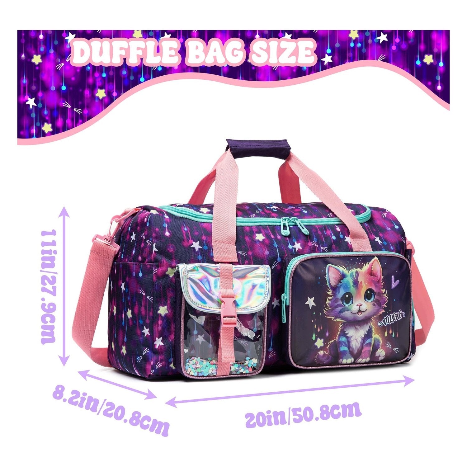 Children's bag - with shoe compartment - for girls Brand no brand