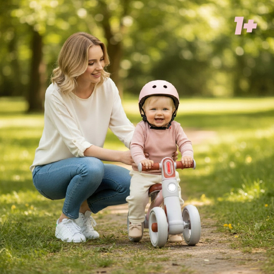 Children's balance bike 4 wheels Cross-country Lightweight 2,3 kg LED Zoomi Kid's age 12+ months