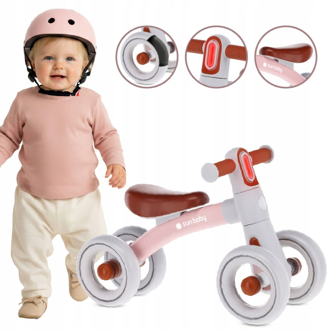 Children's balance bike 4 wheels Cross-country Lightweight 2,3 kg LED Zoomi Manufacturer code J02.032.0.1