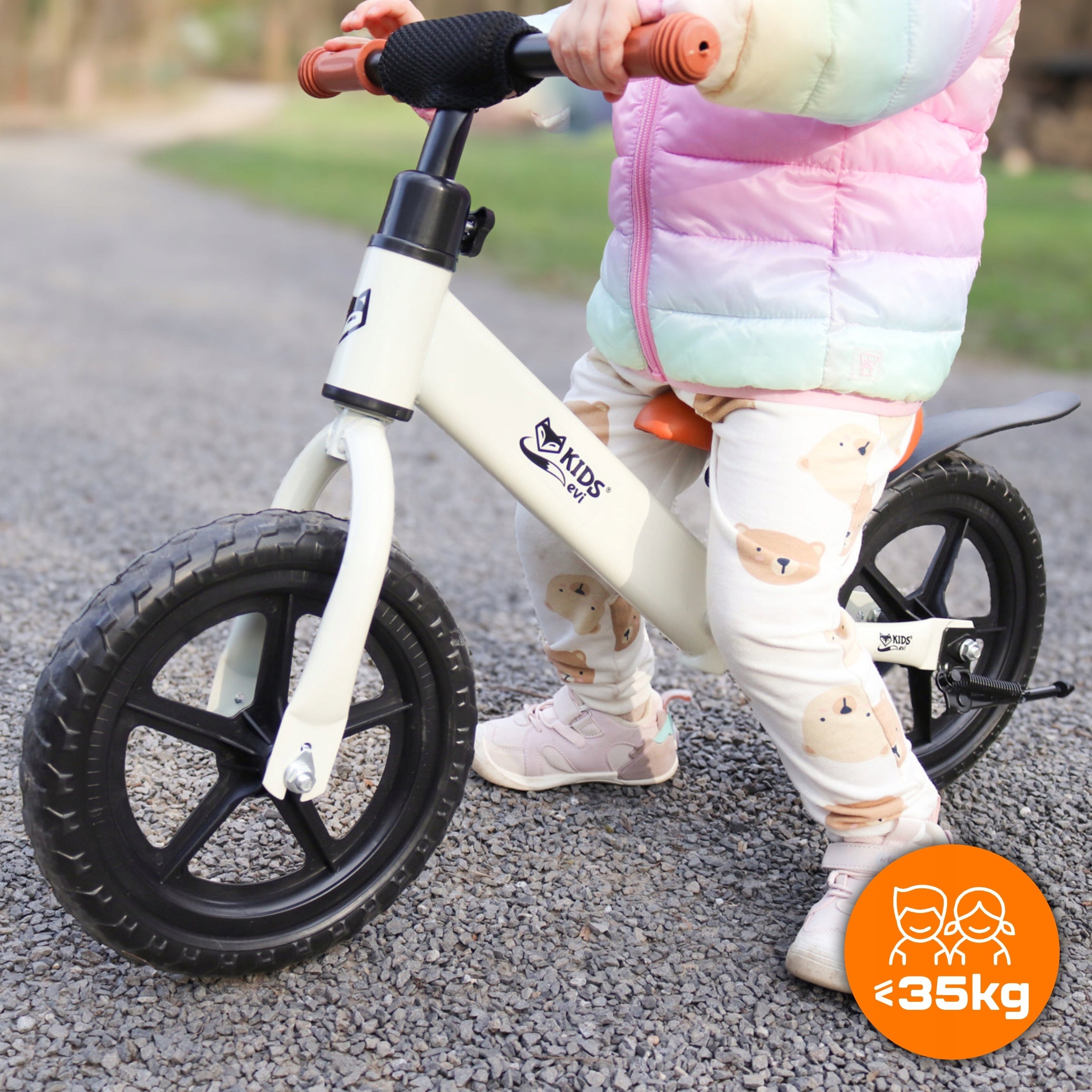 Children's balance bike ADJUSTABLE LIGHTWEIGHT STABLE up to 35kg EVI KIDS Manufacturer code SHP-1067