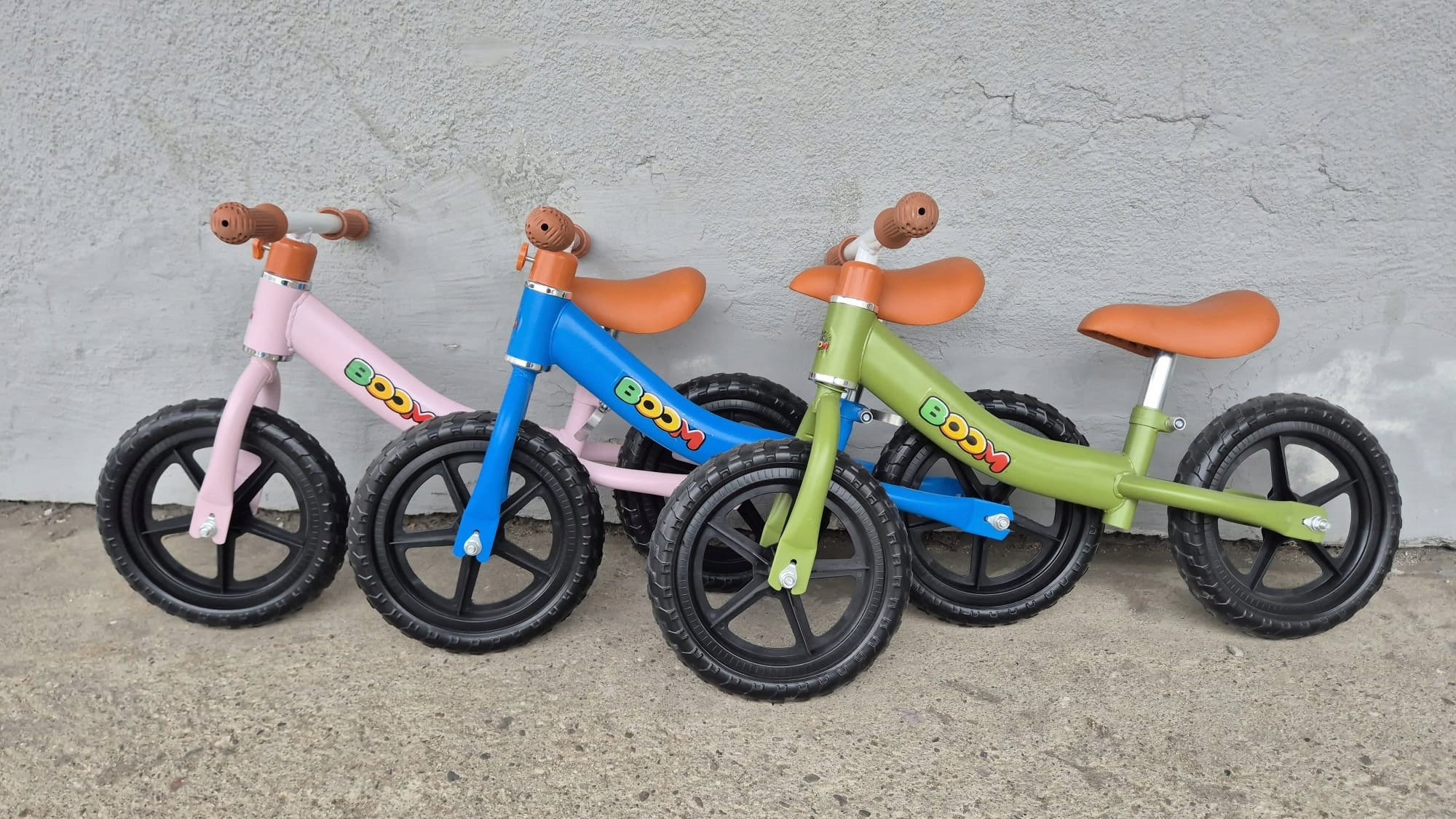 Children's balance bike BOOM foam tires light 1,5 kg BLUE Kid's age 2+ years