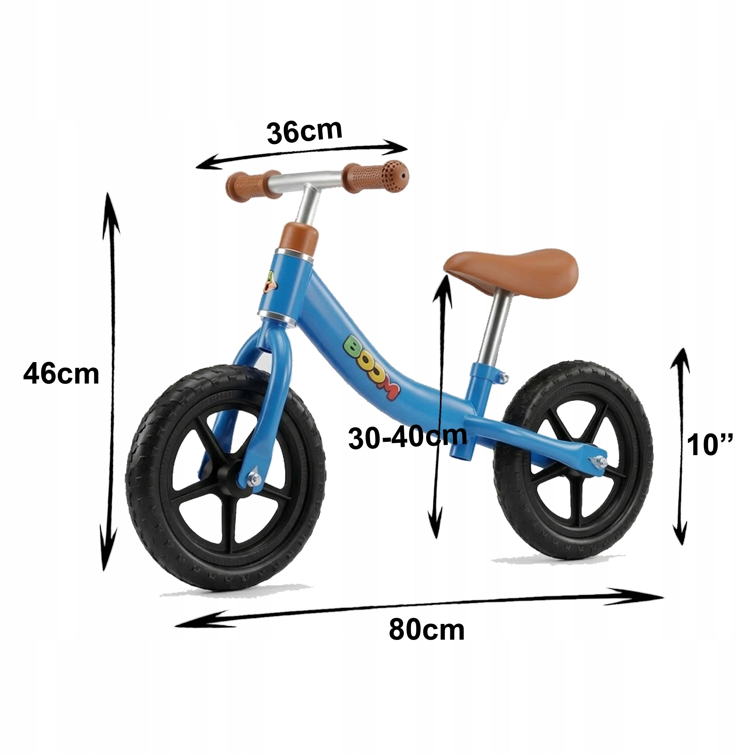 Children's balance bike BOOM foam tires light 1,5 kg BLUE Manufacturer code 5904353841127