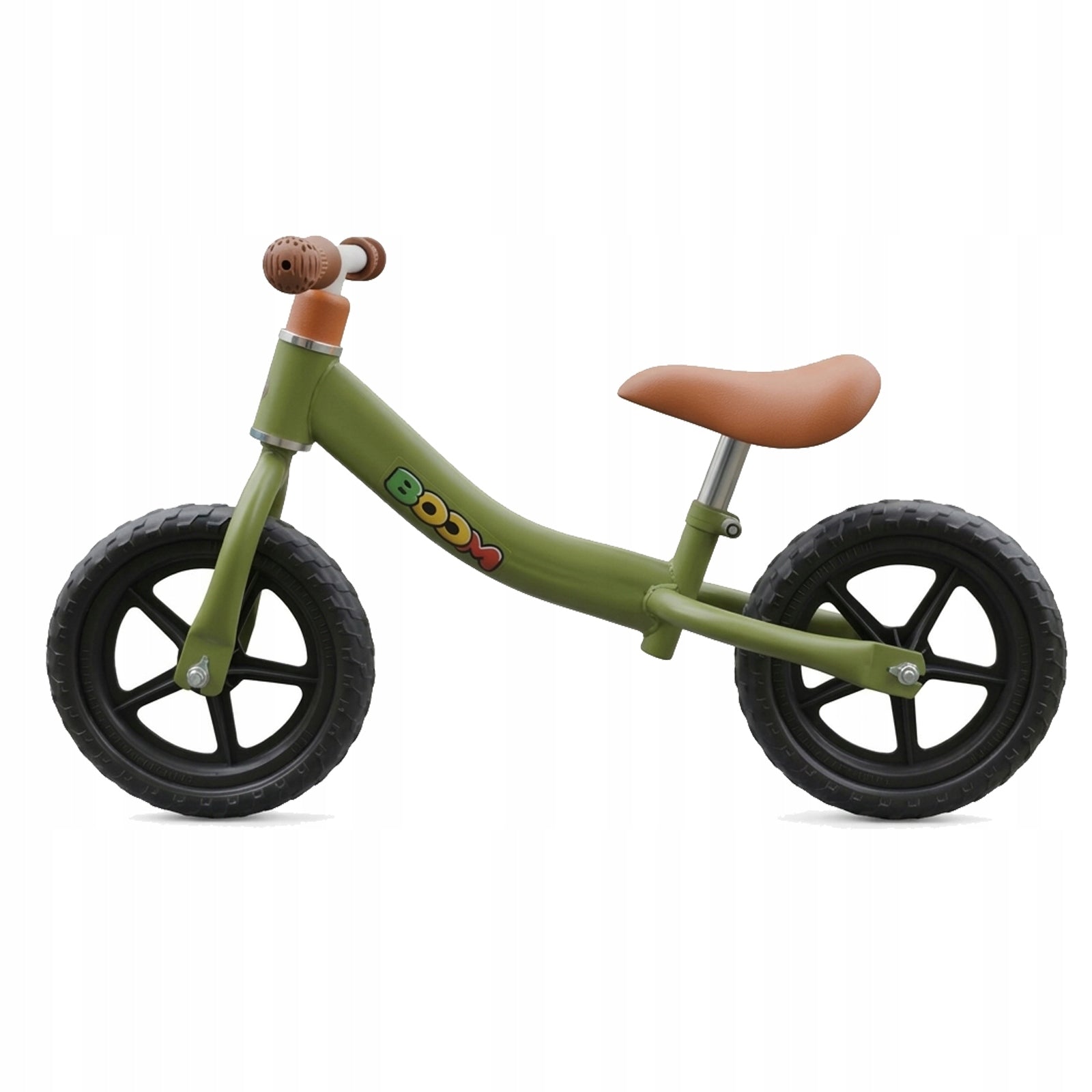 Children's balance bike BOOM foam tires light 1,5 kg GREEN Model rowerek biegowy