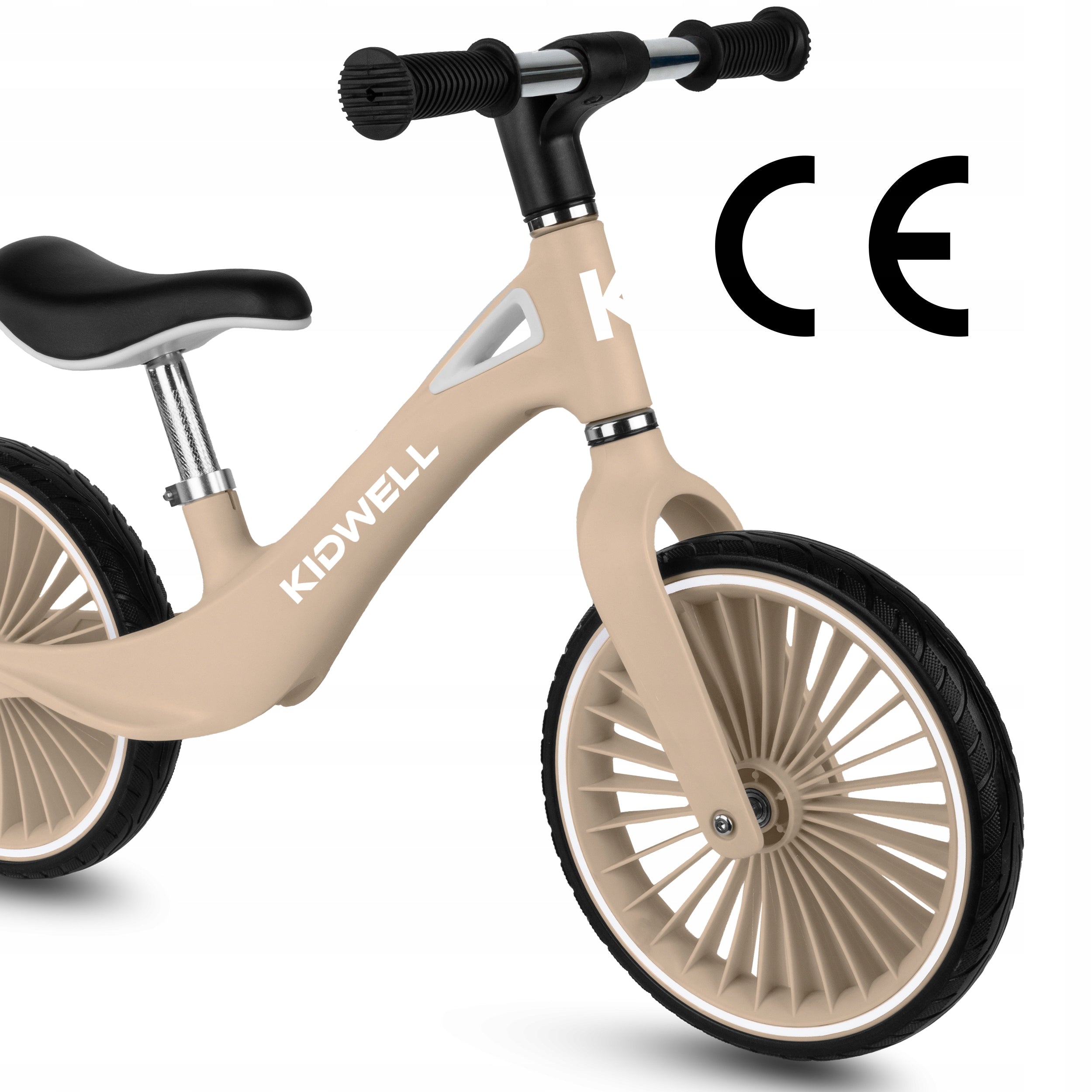 Children's balance bike Kidwell Nix Beige beige Kid's age 2+ years
