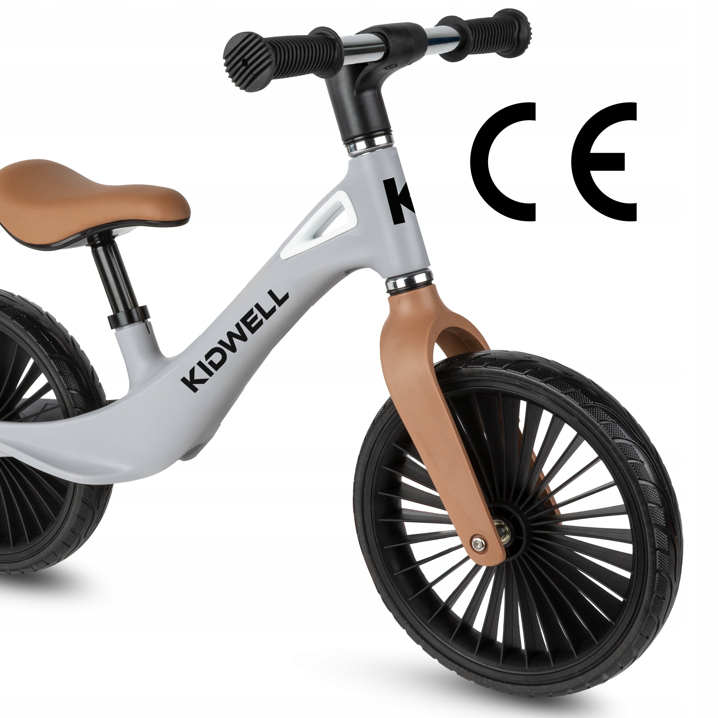 Children's balance bike Kidwell Nix Gray-Brown grey brown wheels Brand Kidwell