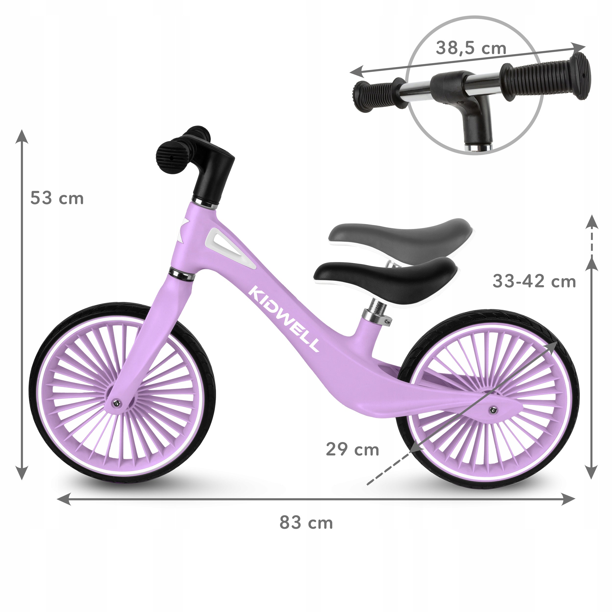 Children's balance bike Kidwell Nix Lavender lavender purple Brand Kidwell