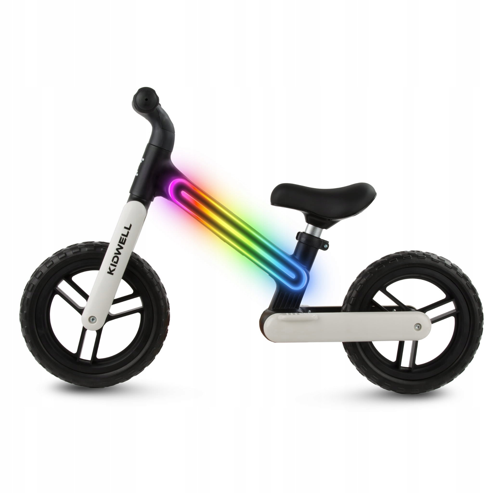Children's balance bike Kidwell Suno Black LED lights up to 30kg nylon Brand Kidwell