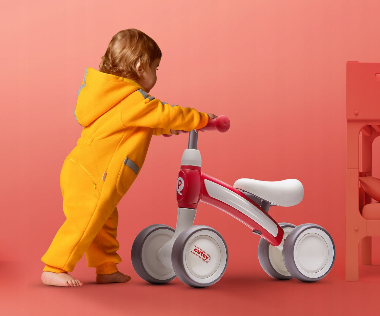 Children's balance bike Ride-on vehicle Qplay Cutey pusher Green Model Cutey