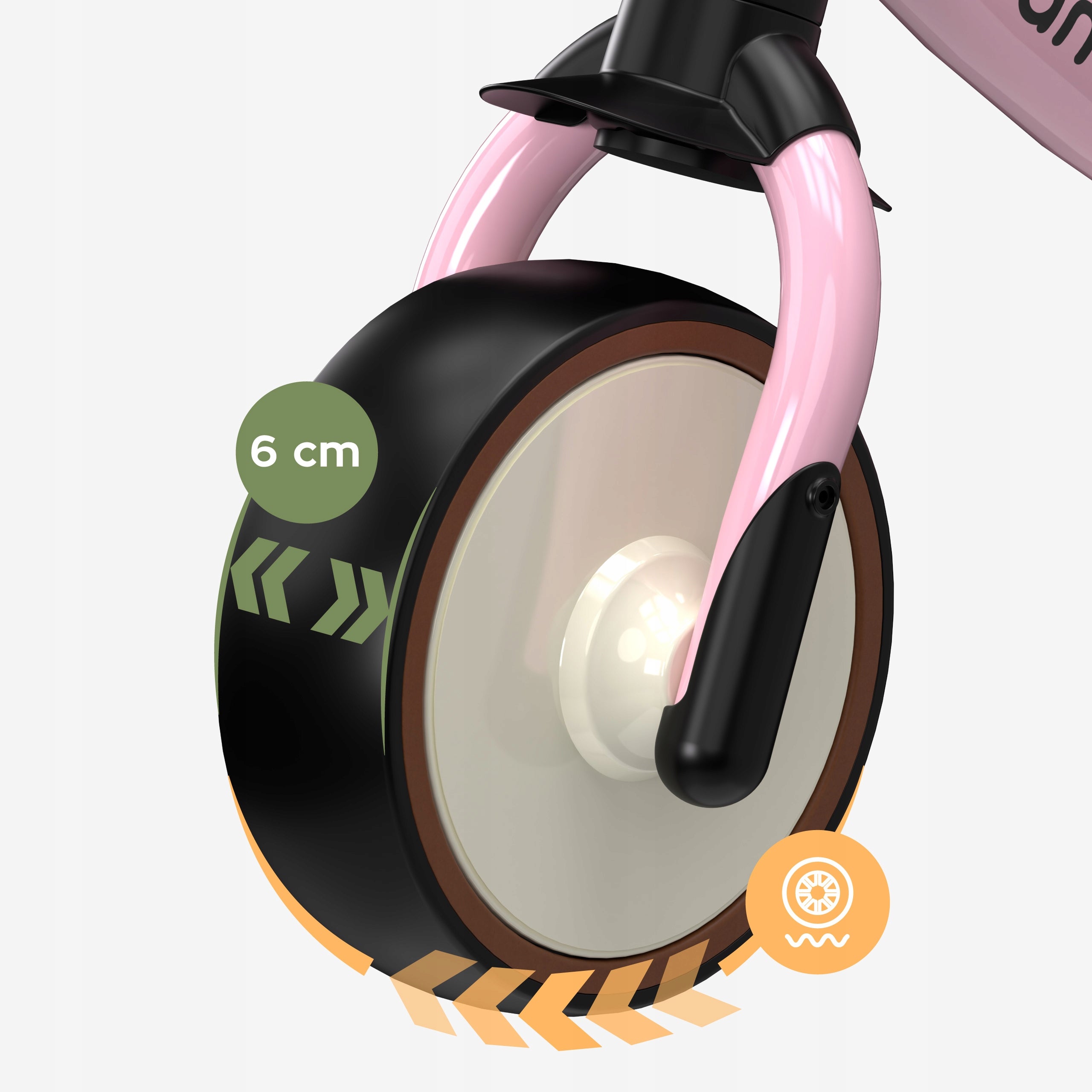 Children's balance bike TULANO pink for girls pink light 18m+ Kid's age 18+ months