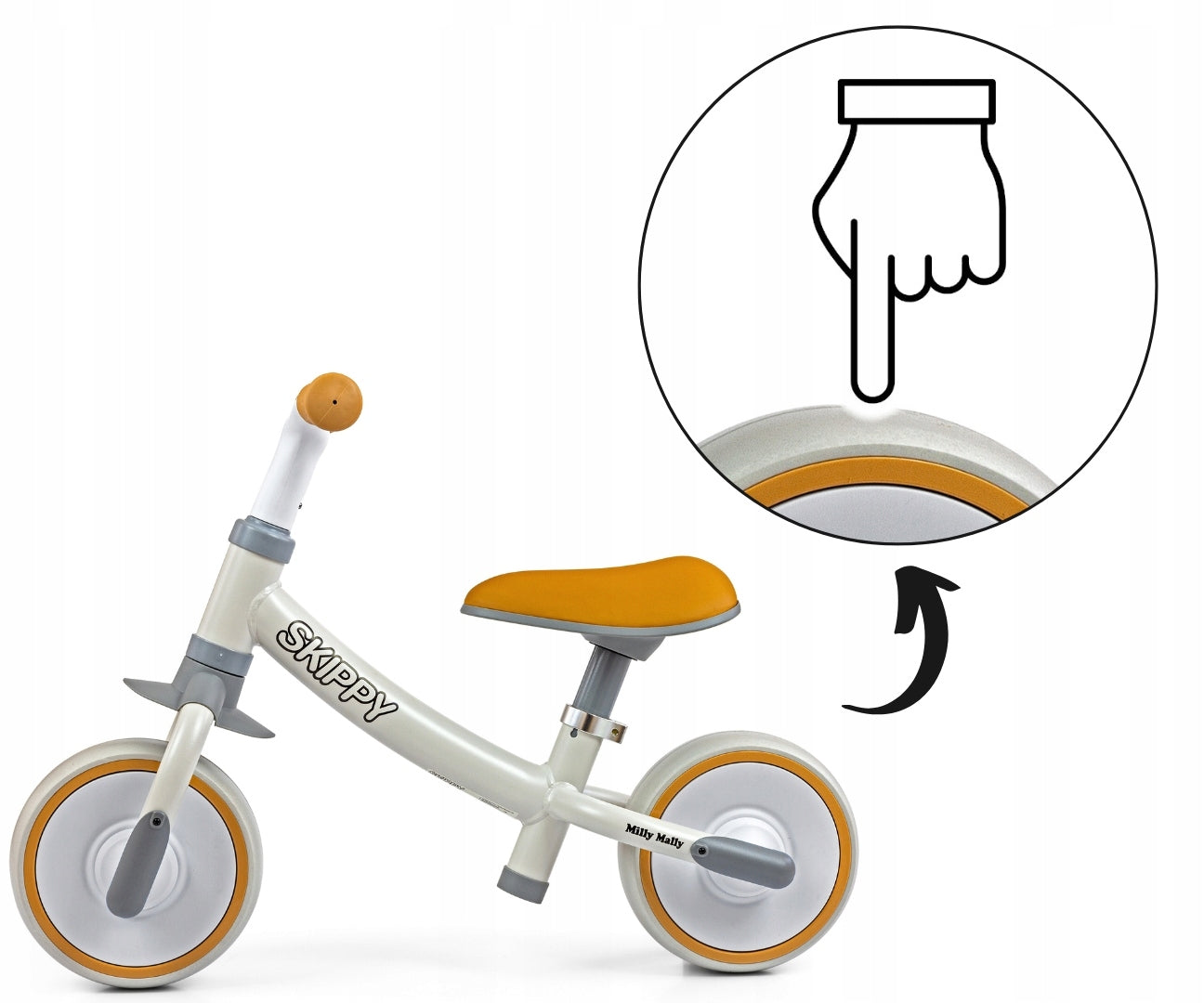 Children's balance bike children's bike LIGHT balance fun Milly Mally Packaging status original