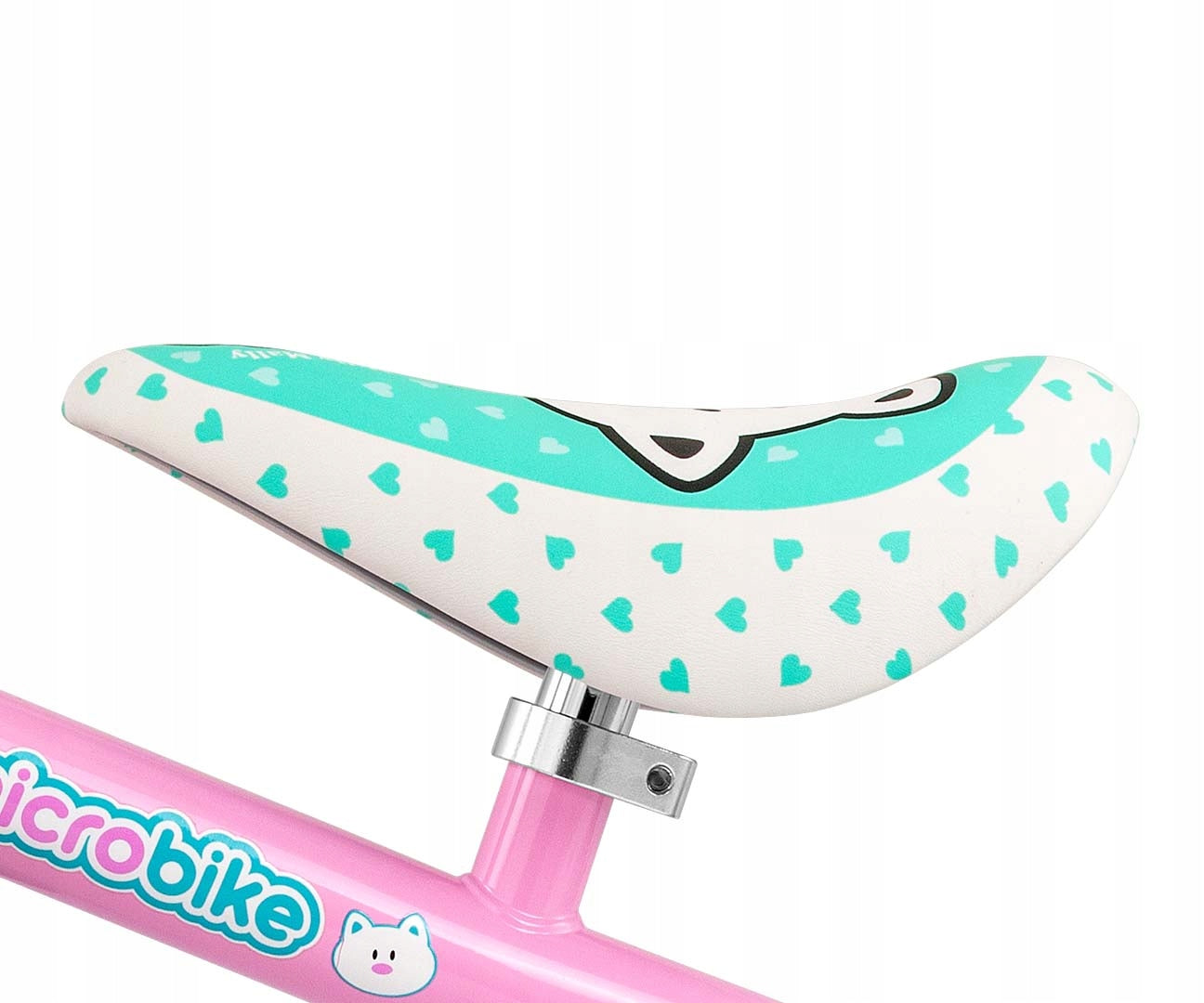 Children's balance bike glowing wheels LED Micro Plus Milly Mally Color blue pink