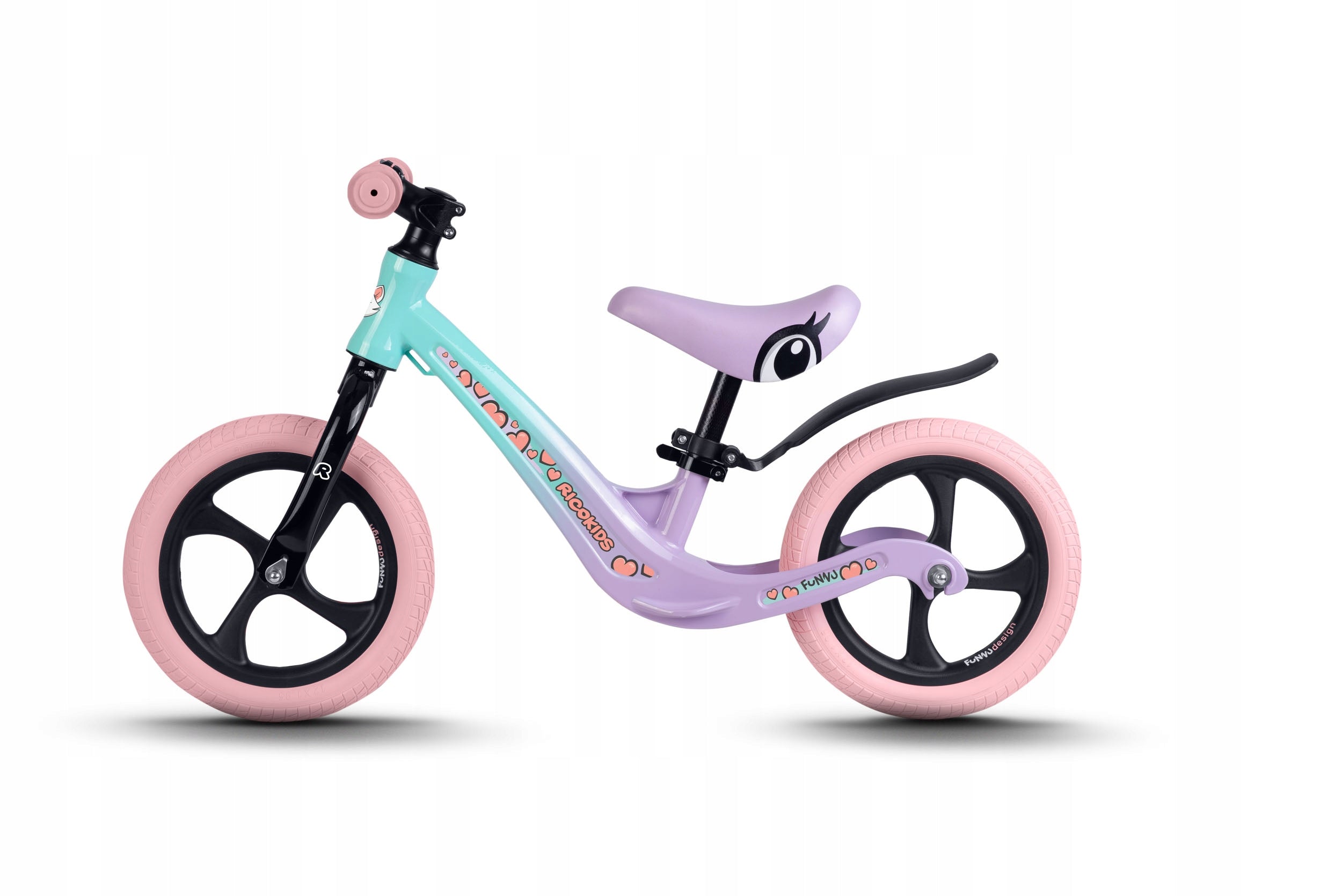 Children's balance bike magnetium Ricokids Funnu light Brake none