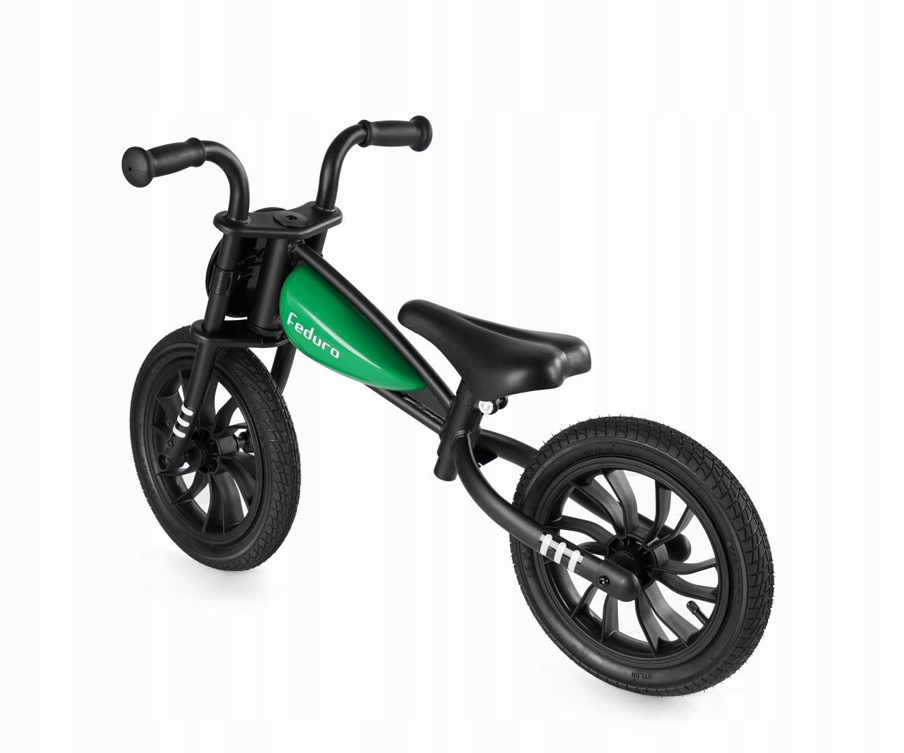 Children's balance bike pumped wheels 12" Feduro Green Qplay Manufacturer code 5684