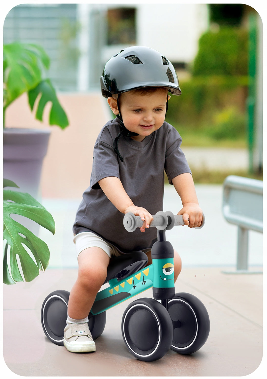 Children's balance bike tricycle light solid DINO 12m+ Kid's age 12+ months
