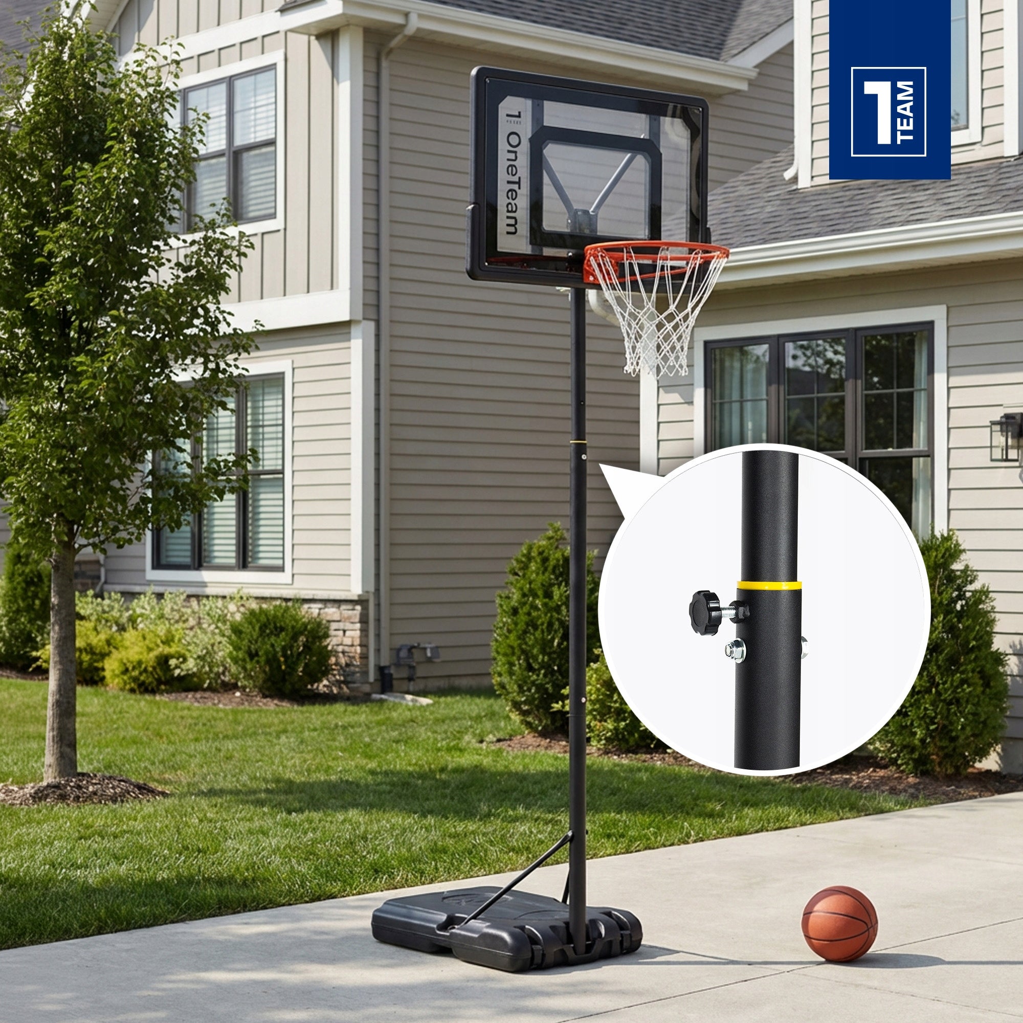 Children's basket / OneTeam BH03 / portable basketball adjustable 160-210 cm EAN (GTIN) 5904823009927