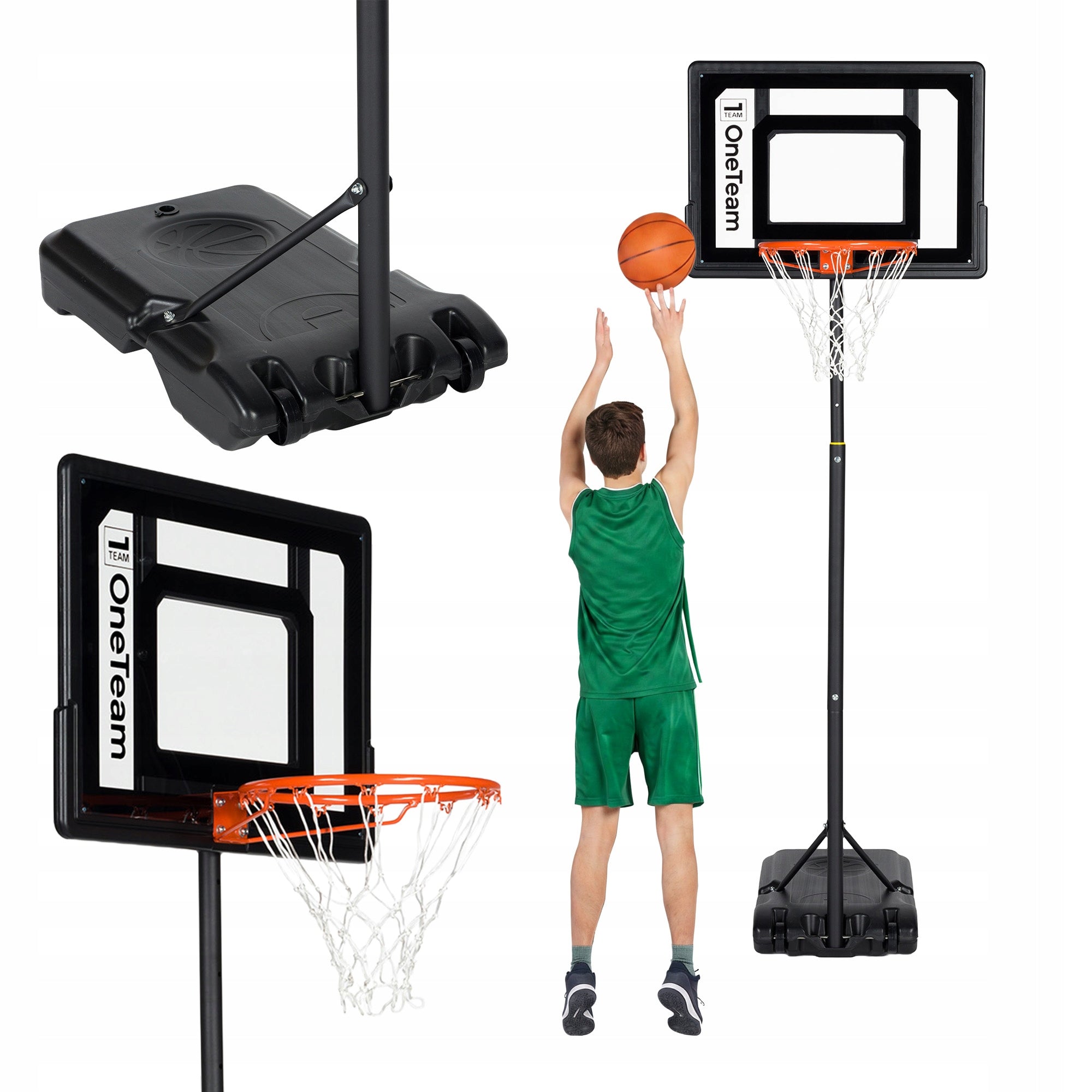 Children's basket / OneTeam BH03 / portable basketball adjustable 160-210 cm