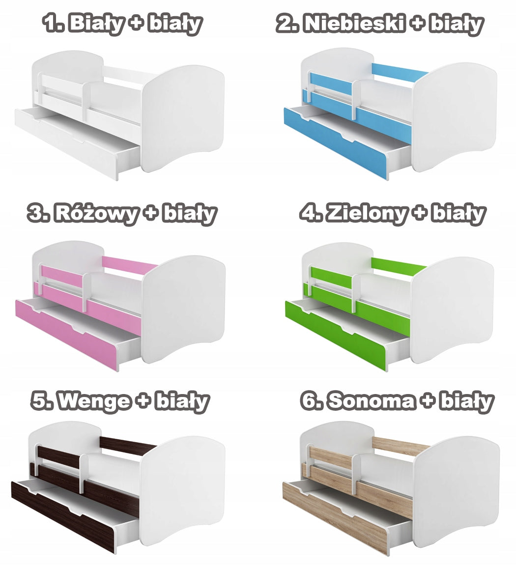Children's bed 180x80 drawer mattress ACMA II Packaging status original