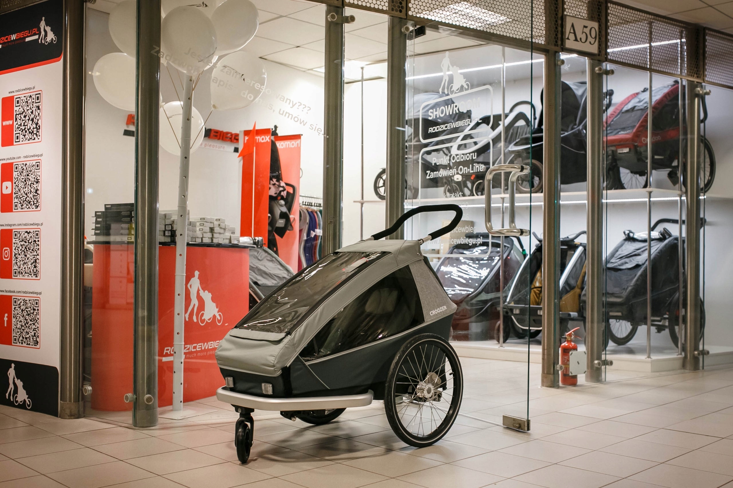 Children's bicycle trailer Croozer Kid Keeke 1 Stone Grey