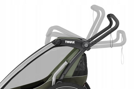 Children's bicycle trailer Thule Chariot Lite single vintage green For for kids