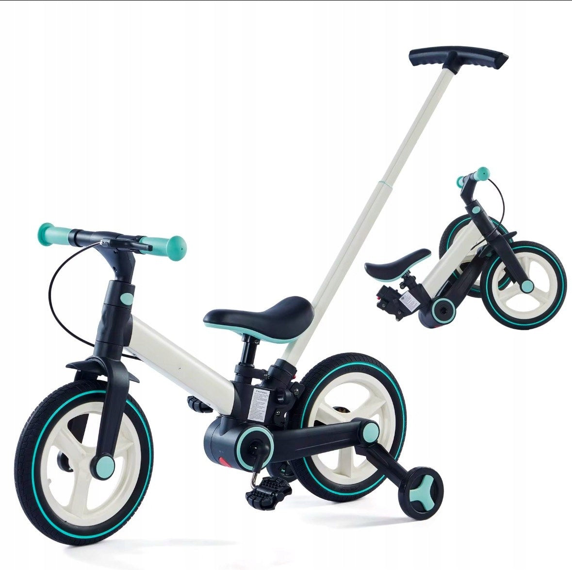 Children's bike running classic side wheels rider 12"6IN1 MESERRA Packaging status original