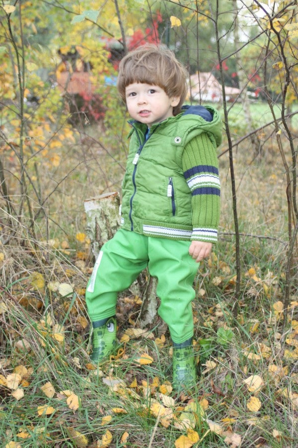 Children's bottoms 3Kamido, waders, waders - CROCODILES, green 32/33 Dominant material other