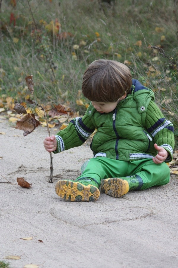 Children's bottoms 3Kamido, waders, waders - CROCODILES, green 32/33 Model Krokodylki