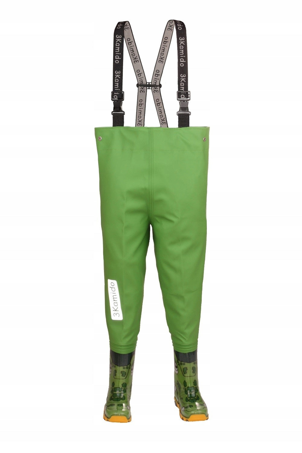 Children's bottoms 3Kamido, waders, waders - CROCODILES, green 32/33